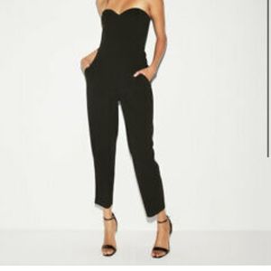 NWT EXPRESS SWEETHEART BLACK JUMPSUIT